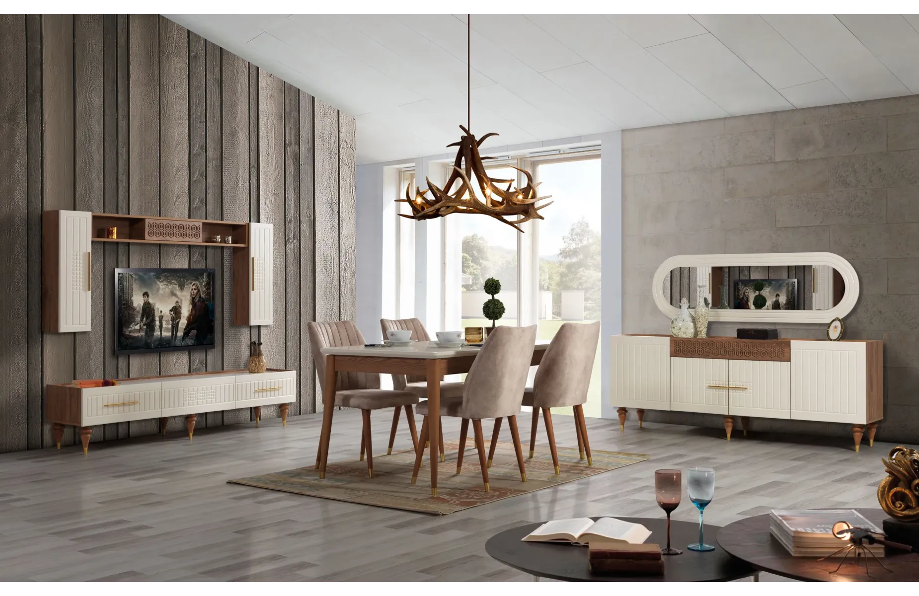 BODRUM YEMEK ODASI TAKIMI