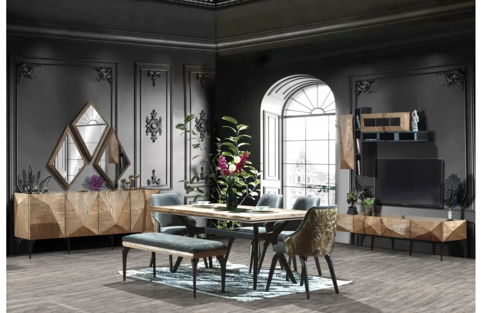 PİRAMİT YEMEK ODASI