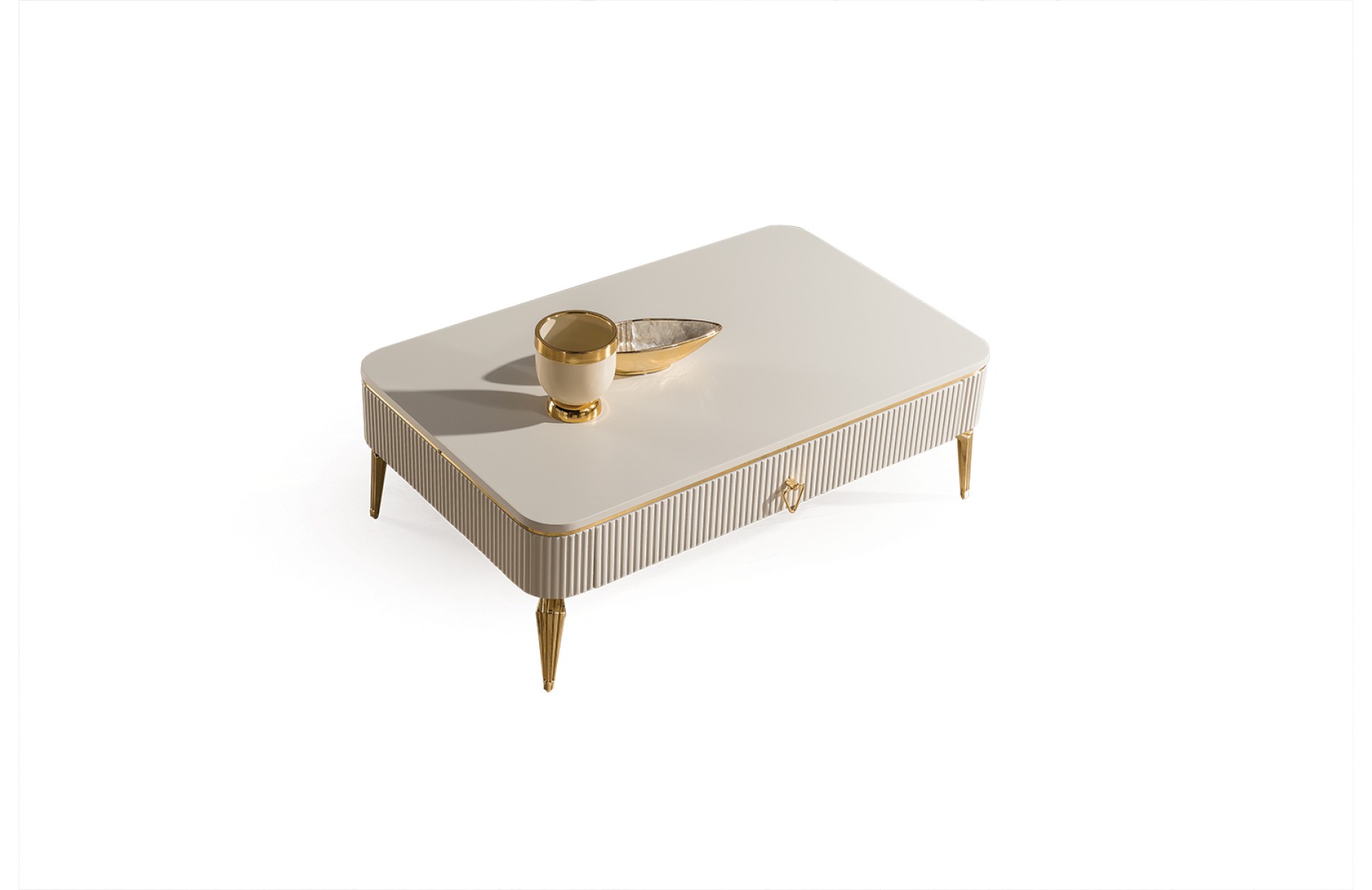 Elegance Krem Orta Sehpa