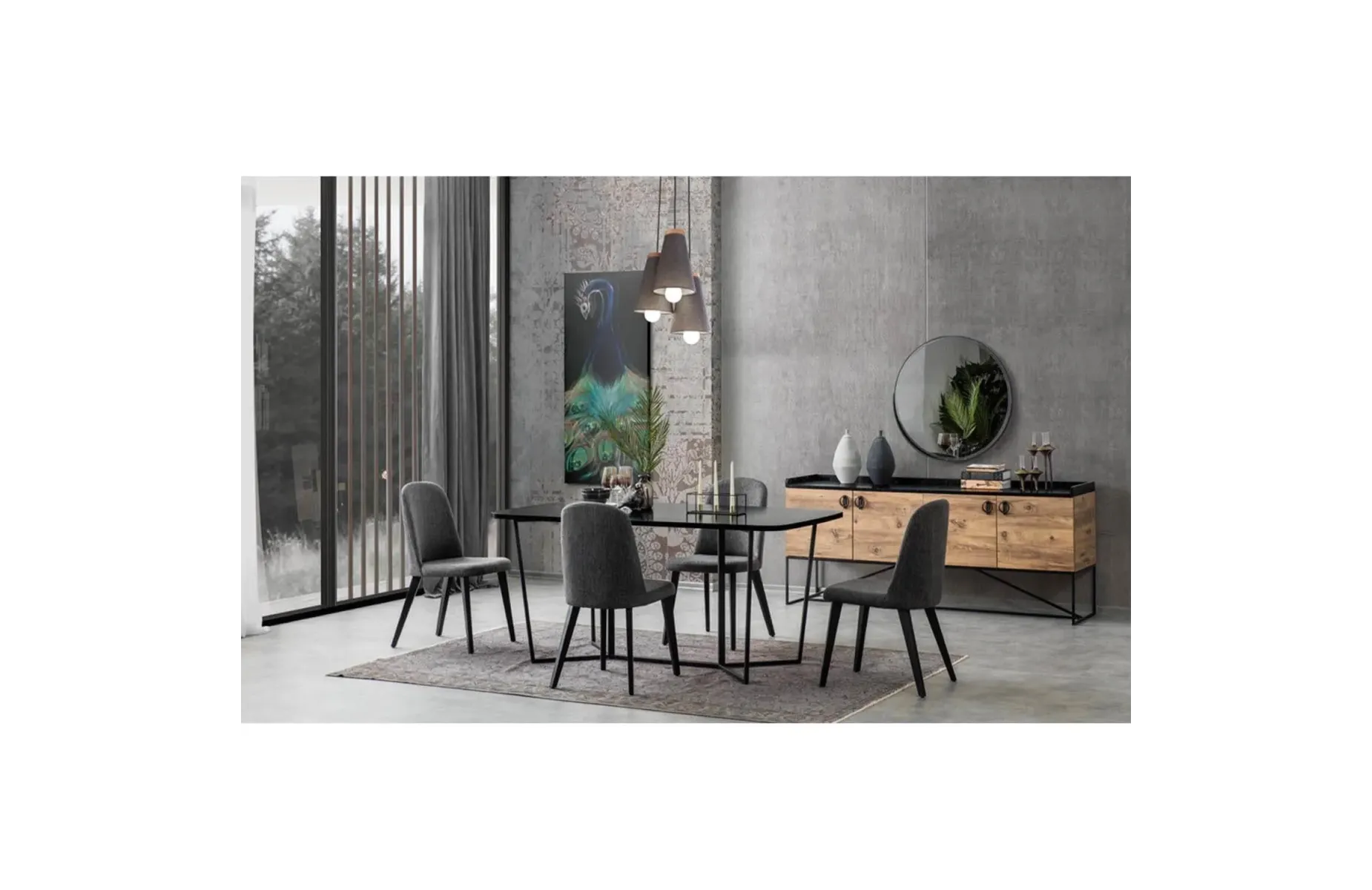 Loft Yemek  Odası Takımı