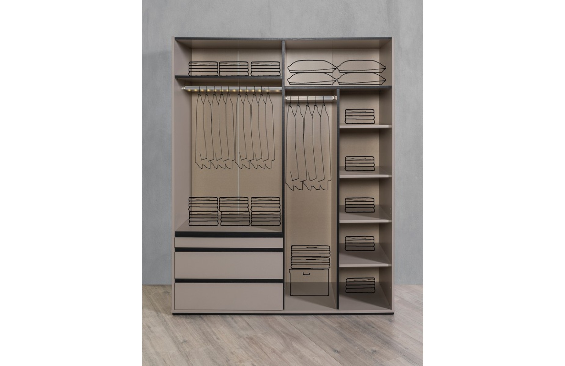 Olympos 4 Kapaklı Dolap