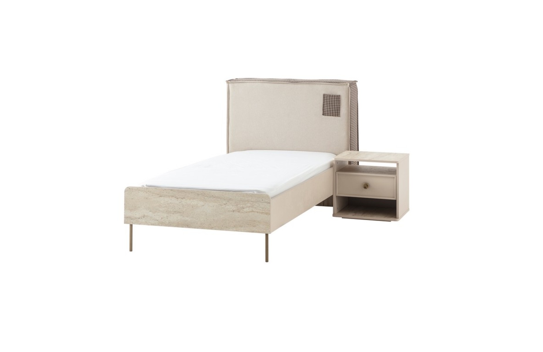 Partenon 100x200 Başlıklı & Bazalı Karyola