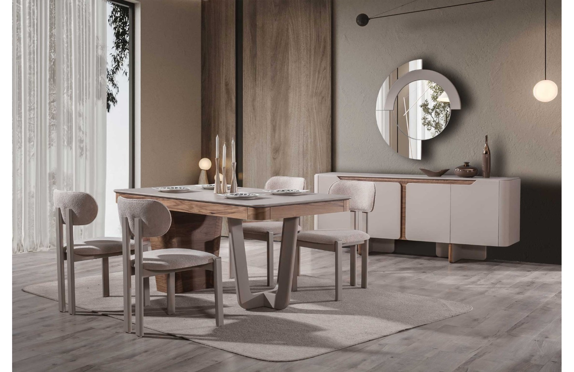 Teslaa Yemek  Odası Takımı