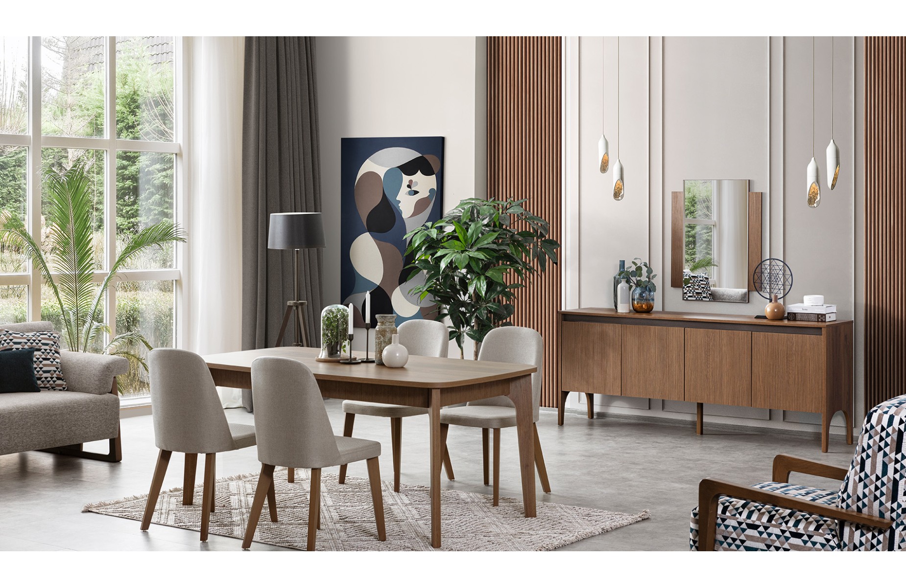 Wood Yemek  Odası Takımı