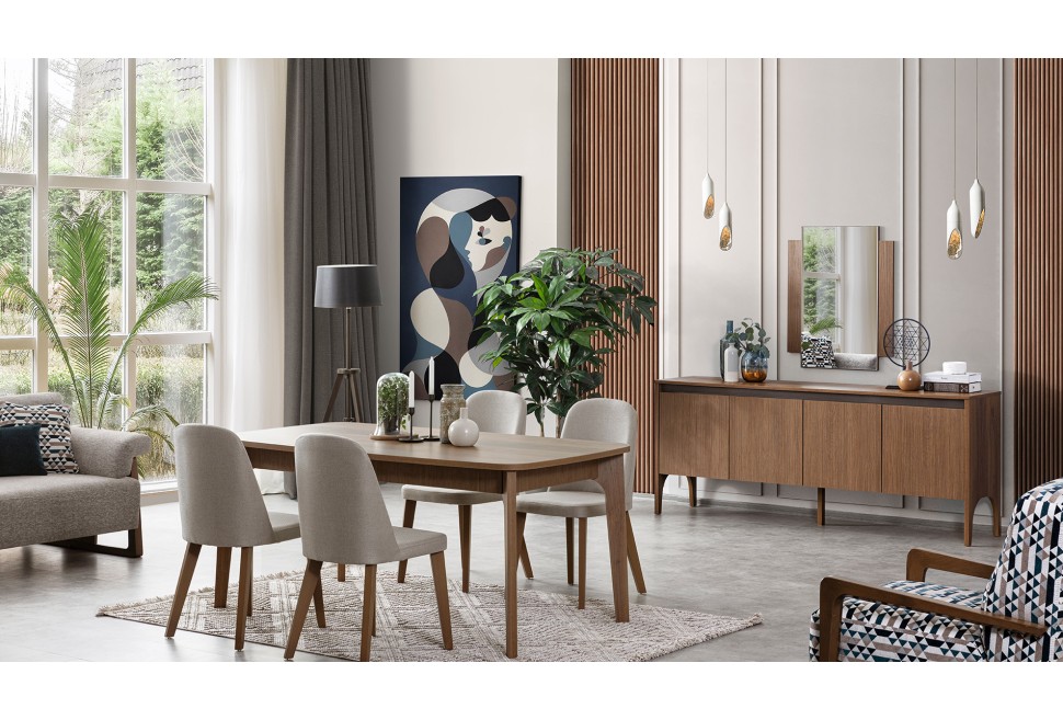 Wood Yemek  Odası Takımı